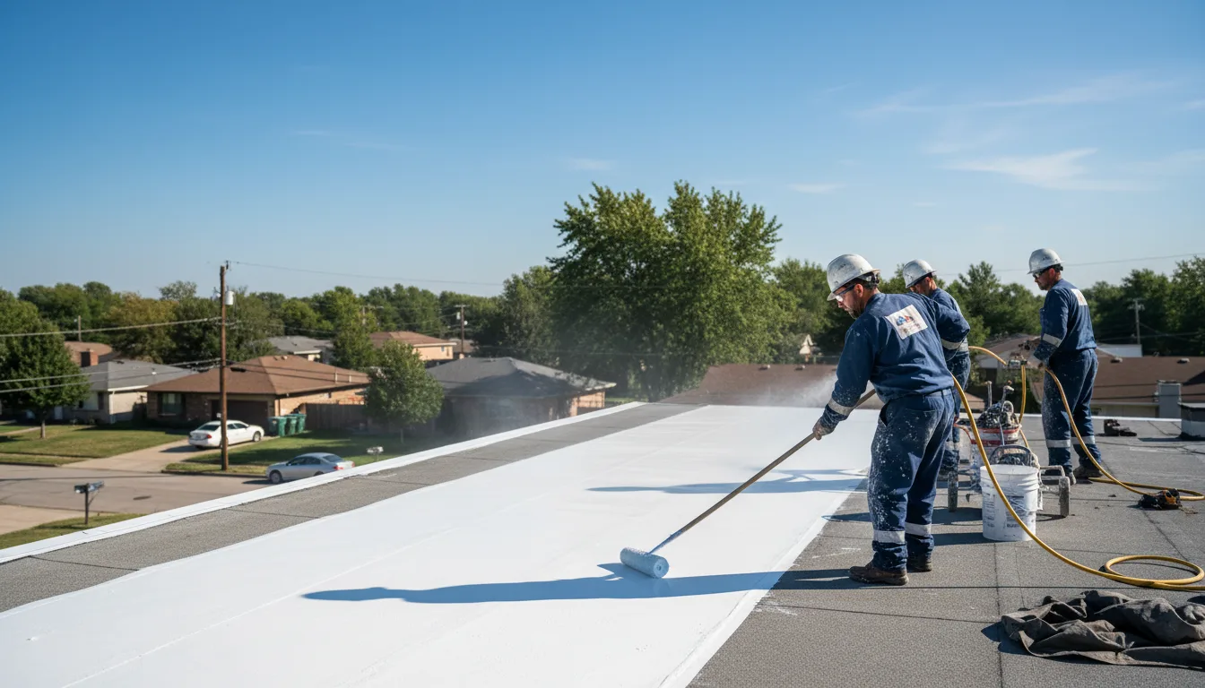 Commercial roof coating in Plaza, ND near me